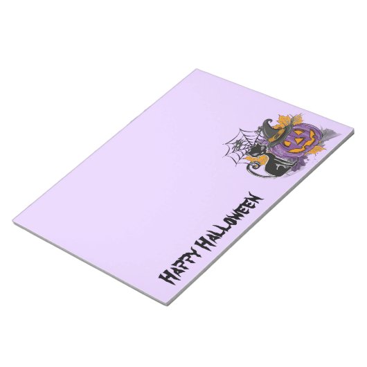 Bloc-note Halloween Purple Witches Brew with Black Cat (Incliné)