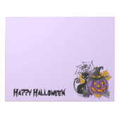 Bloc-note Halloween Purple Witches Brew with Black Cat (Devant)