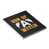 Bloc-note Halloween Son Of A Witch Birthday (Incliné)