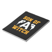 Bloc-note Halloween Son Of A Witch Birthday (Tourné)