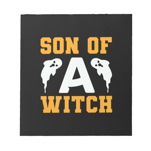 Bloc-note Halloween Son Of A Witch Birthday (Devant)