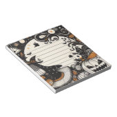 Bloc-note Halloween sorcière éffrayante (Incliné)