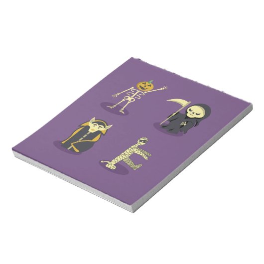 Bloc-note Halloween Squelette Dracula Mummy Griffe Reaper (Tourné)