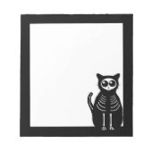 Bloc-note Halloween squelettique (Devant)