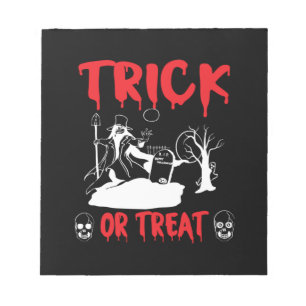Bloc-note Halloween Trick Ou Treat Anniversaire
