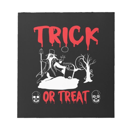 Bloc-note Halloween Trick Ou Treat Anniversaire (Devant)
