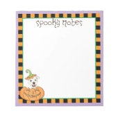 Bloc-note Halloween Westie (Devant)