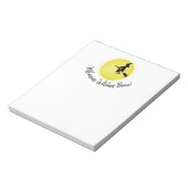 Bloc-note Halloween Whimsical Flying Witch Pleine lune migno (Tourné)