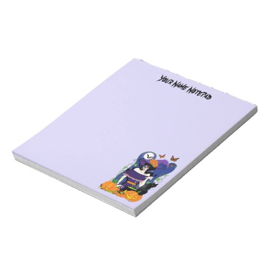 Bloc-note Halloween Witch Sugar Skull (Tourné)