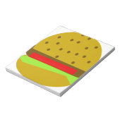 Bloc-note hamburger restauration restauration rapide burger (Tourné)