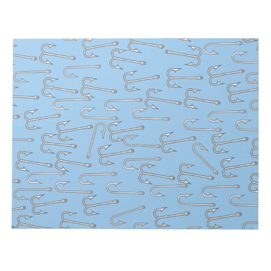 Bloc-note hameçons de pêche vintages (Devant)