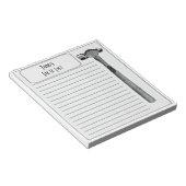 Bloc-note Hammer It Out Fixer It Chore List Monogramme (Incliné)