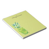 Bloc-note Hand-Painted Pineapple Green Grocery List       (Incliné)