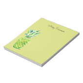 Bloc-note Hand-Painted Pineapple Green Grocery List       (Tourné)