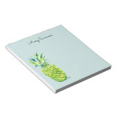 Bloc-note Hand-Painted Pineapple Sea Foam Grocery List       (Incliné)