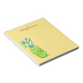 Bloc-note Hand-Painted Pineapple Yellow Grocery List       (Incliné)
