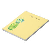 Bloc-note Hand-Painted Pineapple Yellow Grocery List       (Tourné)