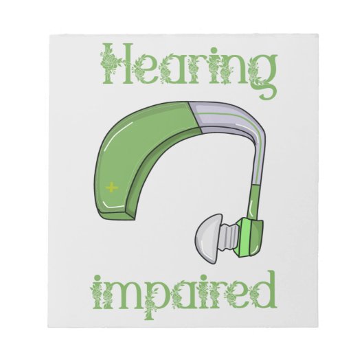 Bloc-note Handicap auditif (Devant)