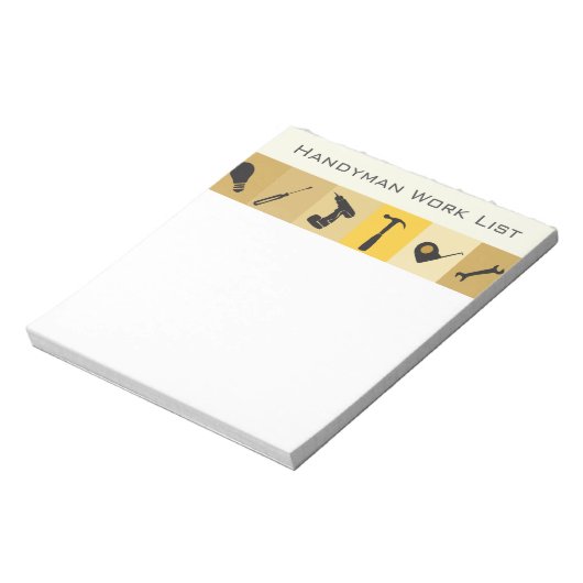 Bloc-note Handyman Construction Builder Honey Do List (Tourné)