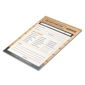 Bloc-note Handyman Service Call Home Repair Form (Incliné)