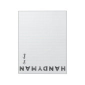 Bloc-note Handyman [Style Letterpress] (Tourné)
