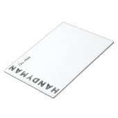 Bloc-note Handyman [Style Letterpress] (Incliné)