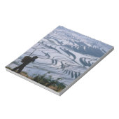 Bloc-note Hani fille portant panier avec terrasse de riz, (Tourné)