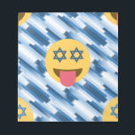 Bloc-note hanoukka chanukkah emoji<br><div class="desc">chanukka, chanukkah, emoji, drôle, hannukah, Hanoukka, hanoukka emoji, hanoukka, visage heureux, hébreu, jours fériés, juif, juif, judaïsme, étoile de david, jaune bleu, passover, yom Kippour, rayé, bleu, blanc, pastel - "star de david""emoji juif""hanoukka emoji" kah emoji" emoji emoticon "happy face""vacances juives" "star de david emoji""star de david happy face""rosh hashanah"...</div>