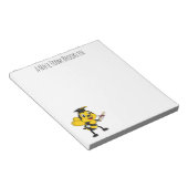 Bloc-note Happy cartoon bee graduation (Incliné)