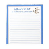 Bloc-note Happy Chat ou Photo Personnalisé À Faire Planifica (Devant)