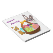 BLOC-NOTE "HAPPY EASTER" BUNNY (Incliné)