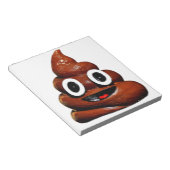 Bloc-note happy funny poop emoji (Incliné)