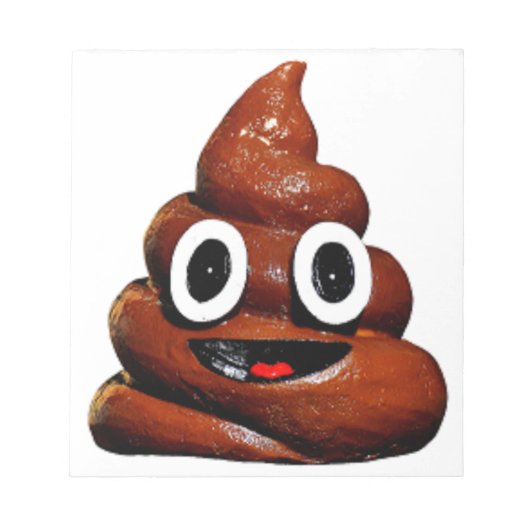 Bloc-note happy funny poop emoji (Devant)
