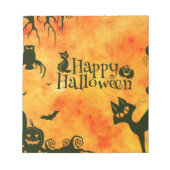 Bloc-note happy halloween cat (Devant)