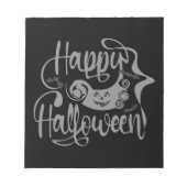 Bloc-note Happy Halloween chauves-souris Jack-o'-lantern (Devant)