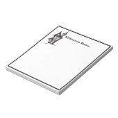 Bloc-note Happy Halloween Famille Monogramme Haunted House M (Tourné)