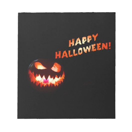 Bloc-note HAPPY HALLOWEEN - Jack-O-Lantern (Devant)