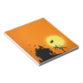 Bloc-note Happy Halloween Silhouette paysage (Incliné)
