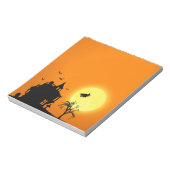 Bloc-note Happy Halloween Silhouette paysage (Tourné)