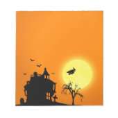 Bloc-note Happy Halloween Silhouette paysage (Devant)