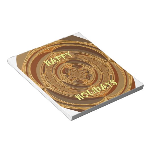 Bloc-note Happy Holidays Circle Art Print/Design (Incliné)