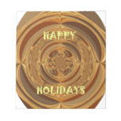 Bloc-note Happy Holidays Circle Art Print/Design (Devant)