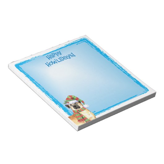 Bloc-note Happy Howlidays Anatolian Shepherd Notepad (Incliné)