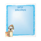 Bloc-note Happy Howlidays Anatolian Shepherd Notepad (Devant)