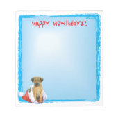 Bloc-note Happy Howlidays Border Terrier (Devant)