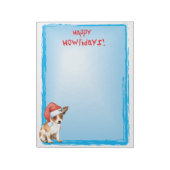 Bloc-note Happy Howlidays Chihuahua (Tourné)