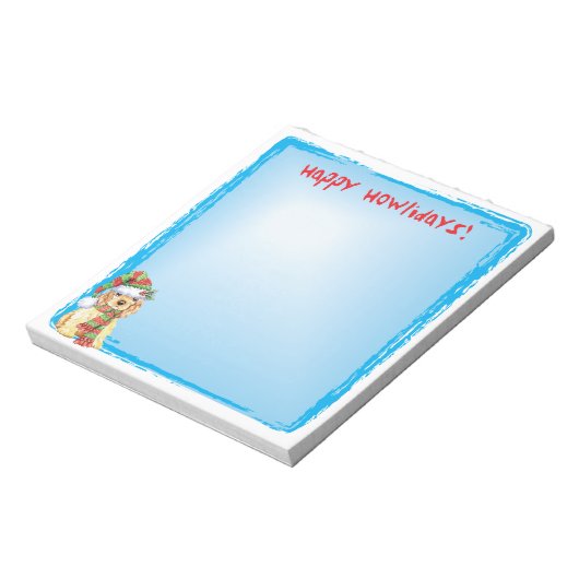 Bloc-note Happy Howlidays Cocker Spaniel (Tourné)