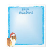 Bloc-note Happy Howlidays Collie (Devant)