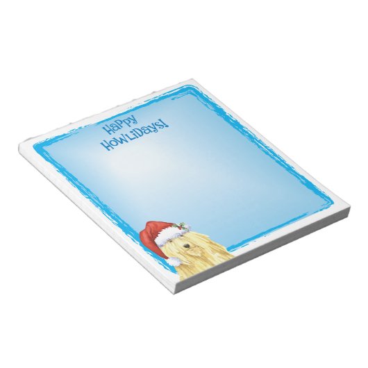 Bloc-note Happy Howlidays Komondor (Incliné)