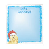 Bloc-note Happy Howlidays Komondor (Devant)